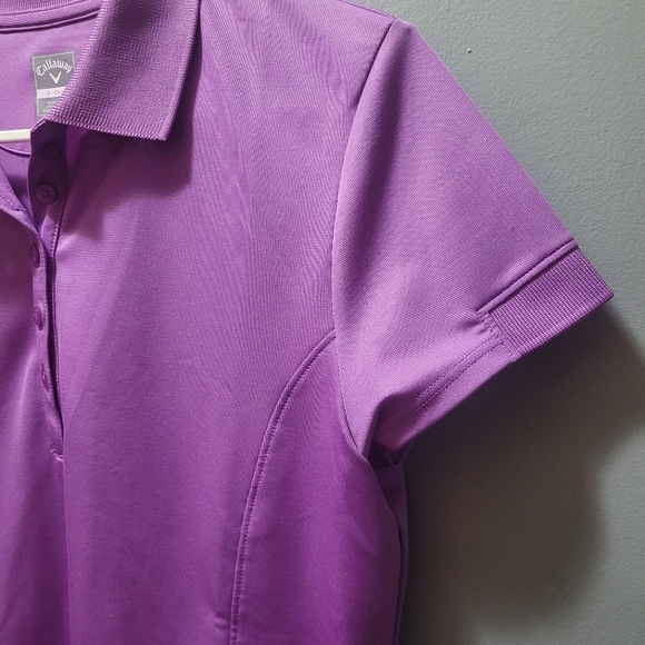 Callaway Lilac Polo Short Sleeve Shirt Size S - Picture 3 of 5